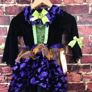 New Halloween deluxe witch costume head tights